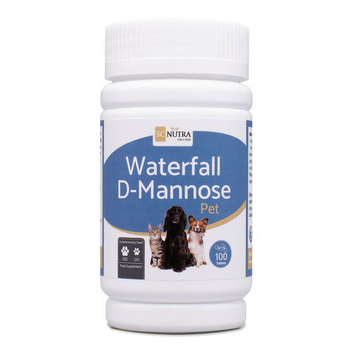 Waterfall D-Mannose Pet Tablets for Cats & Dogs