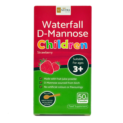 Waterfall D-Mannose Children - Strawberry Box Front